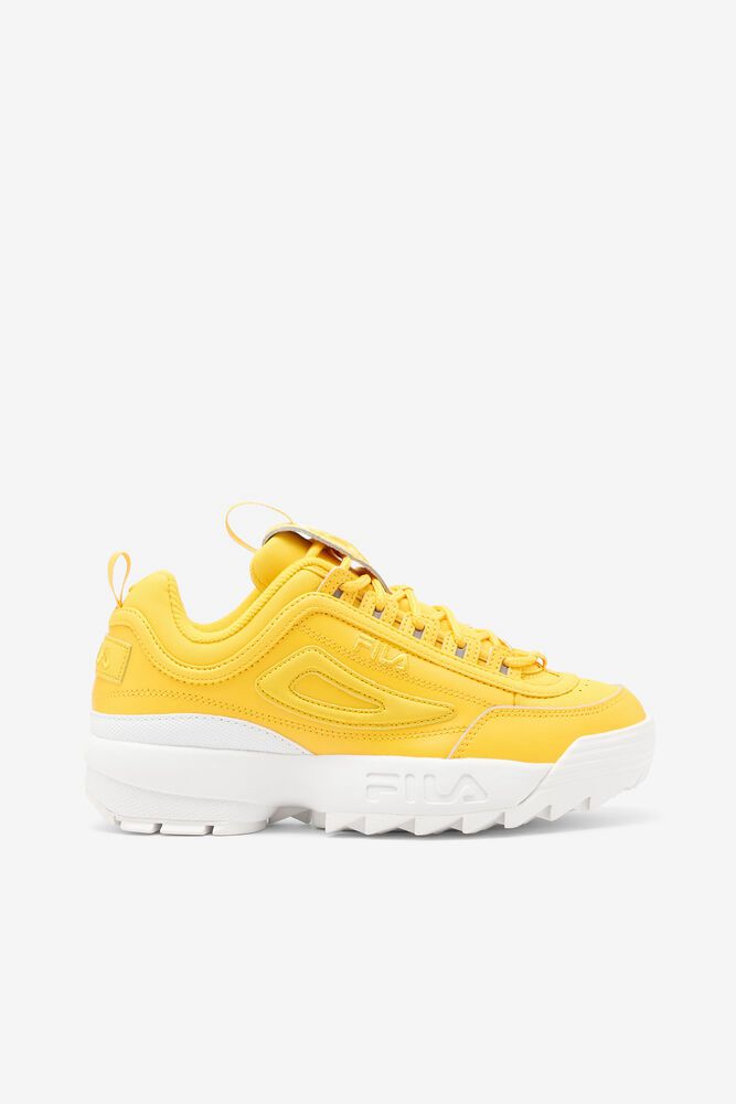 Fila Trainers Womens Yellow Disruptor 2 Premium - Ireland 23154-DUIE